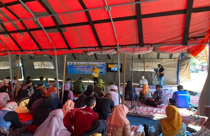 Genbi Tegal Komisariat UIN KH Abdurrahman Wahid Ikuti Aksi Adaptasi Selamatkan Kali Loji 